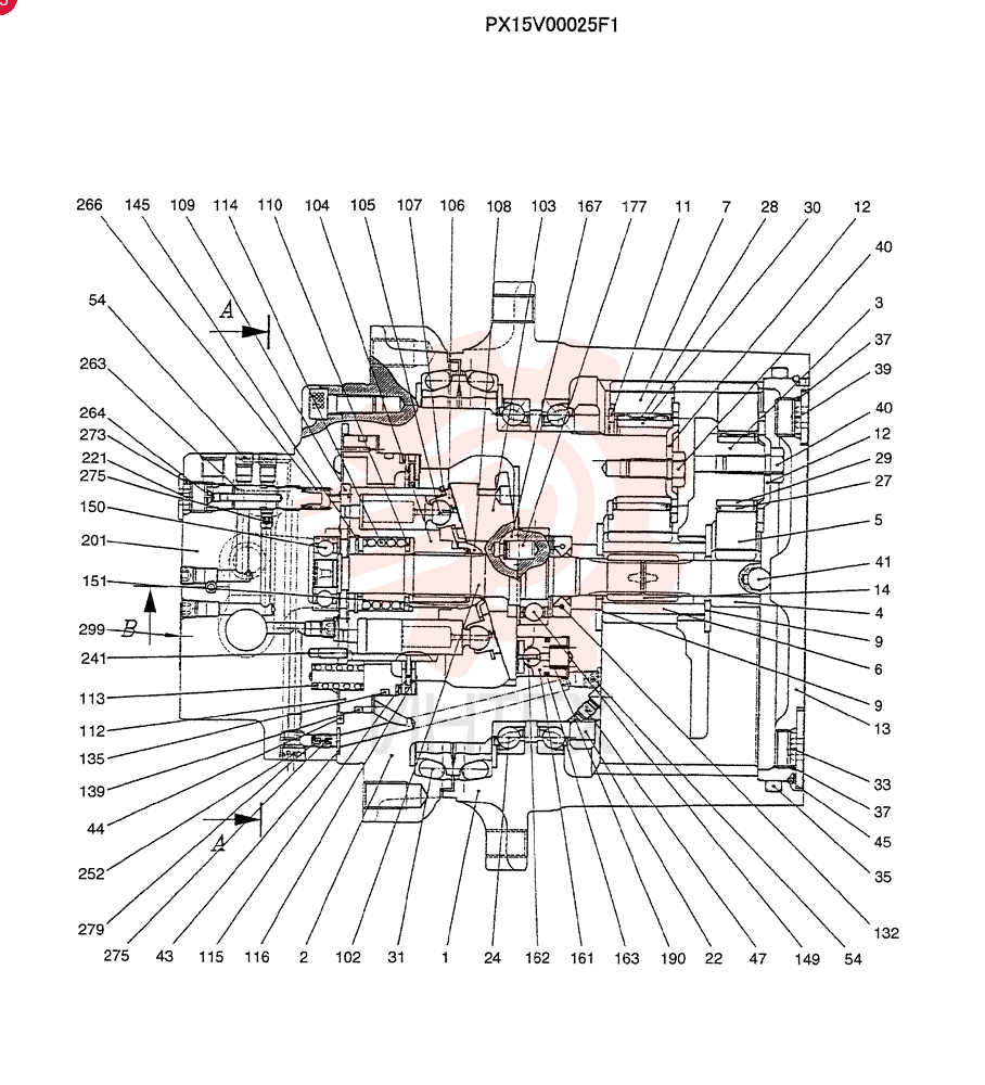 HYDRAULIC MOTOR PX15V00025F1