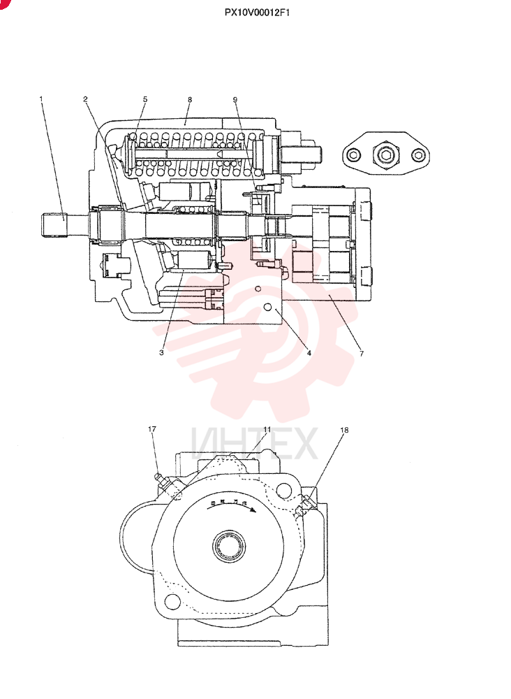 HYDRAULIC PUMP PX10V00012F1