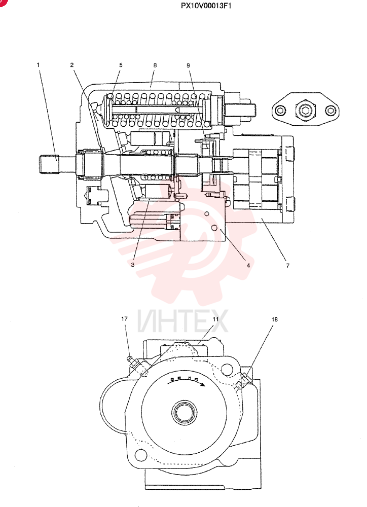 HYDRAULIC PUMP PX10V00013F1
