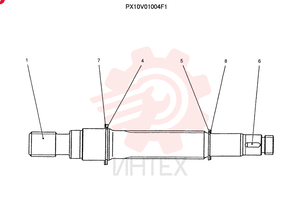 SHAFT ASSY. PX10V01004F1