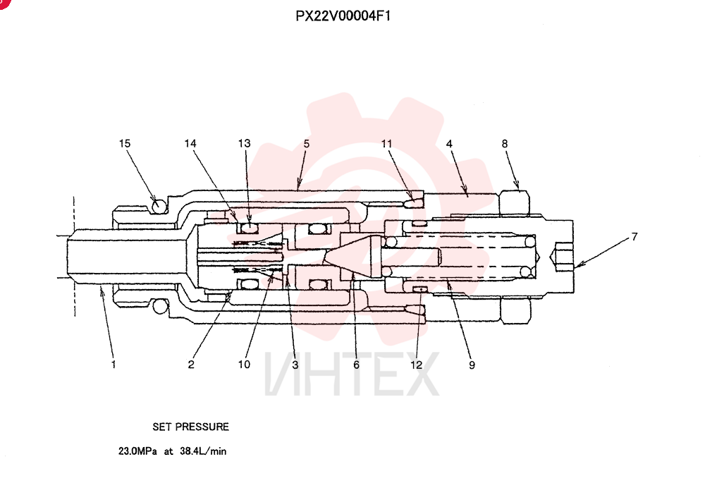 VALVE PRESSURE RELIE PX22V00004F1