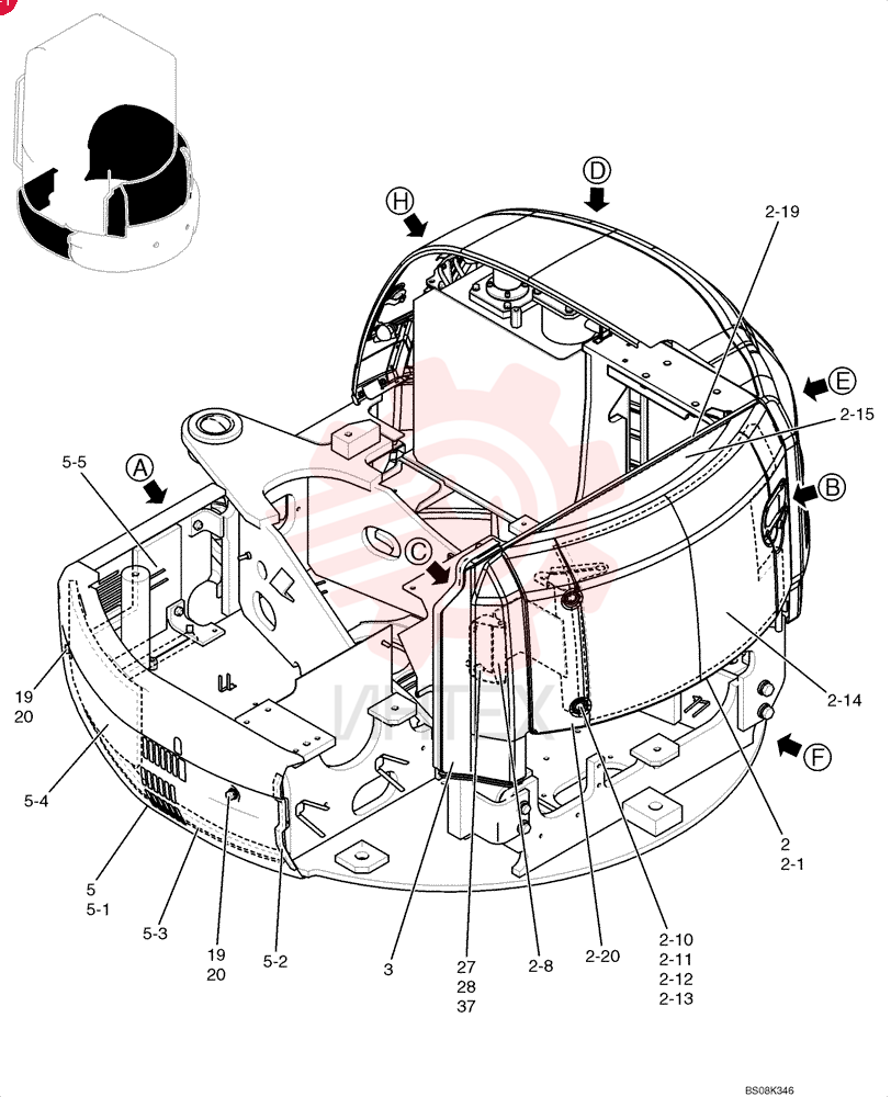 ENGINE HOOD PW22C00022F1