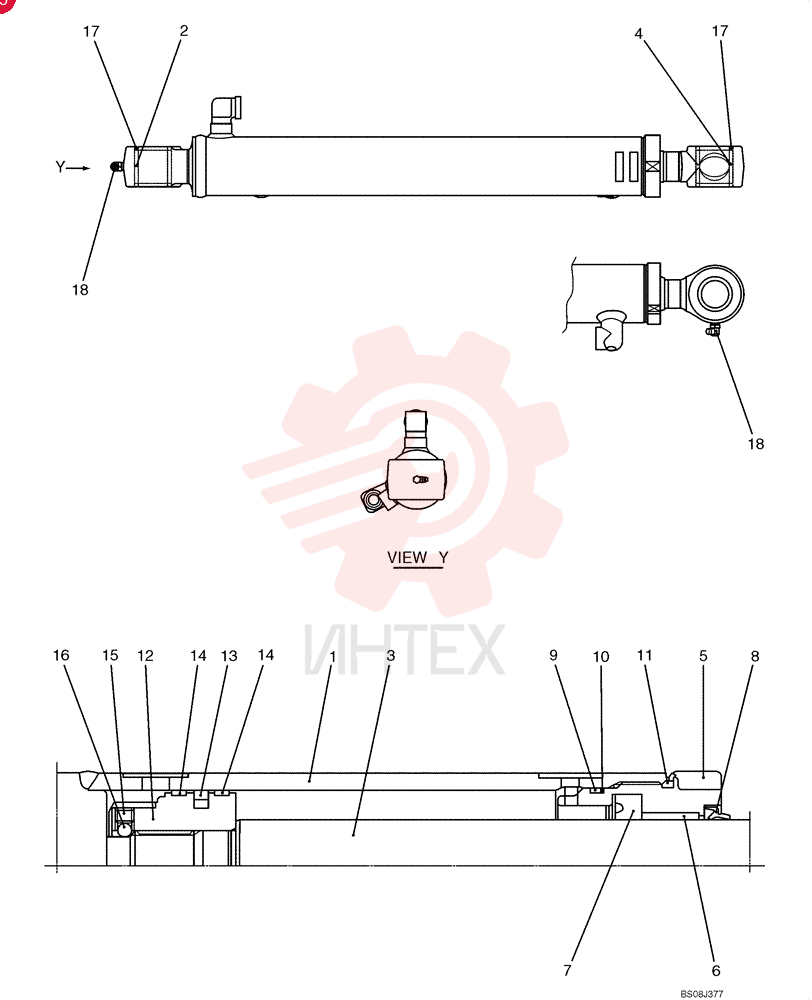 HYDRAULIC CYLINDER PX01V00064F1