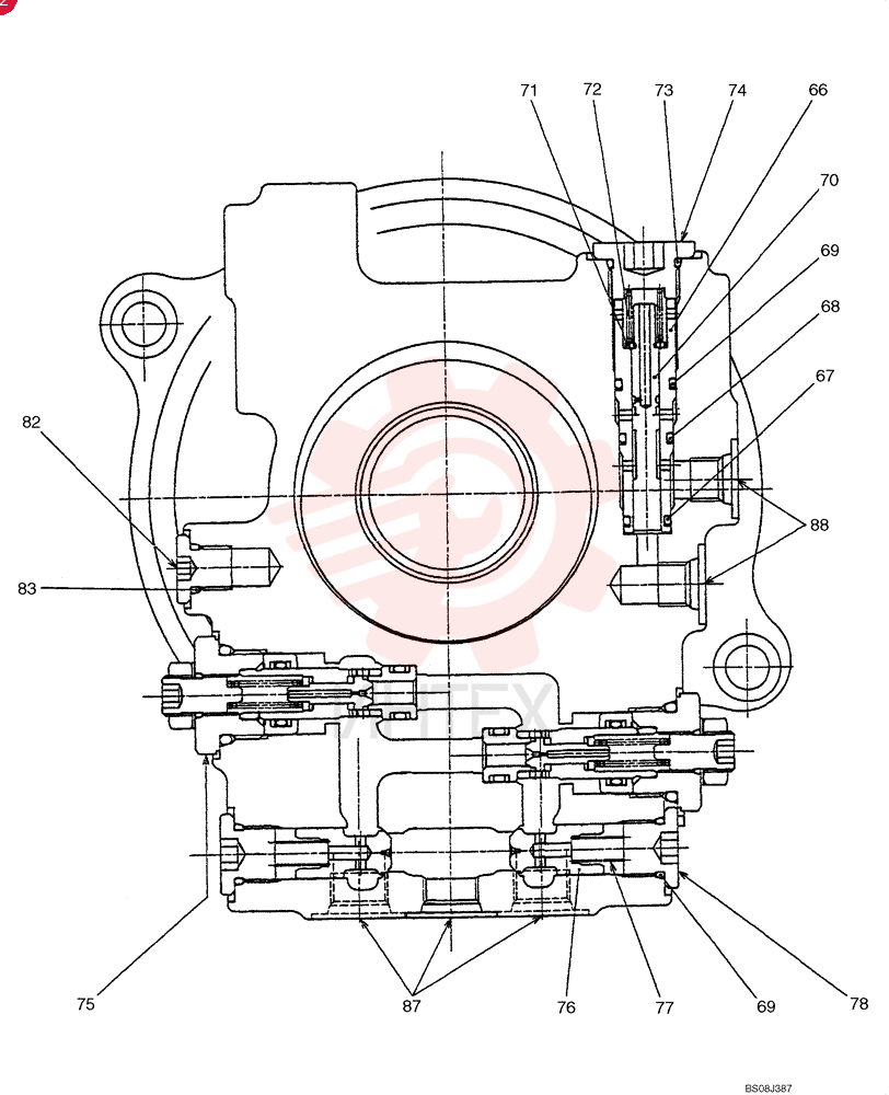 HYDRAULIC MOTOR PX15V00024F1 (1)