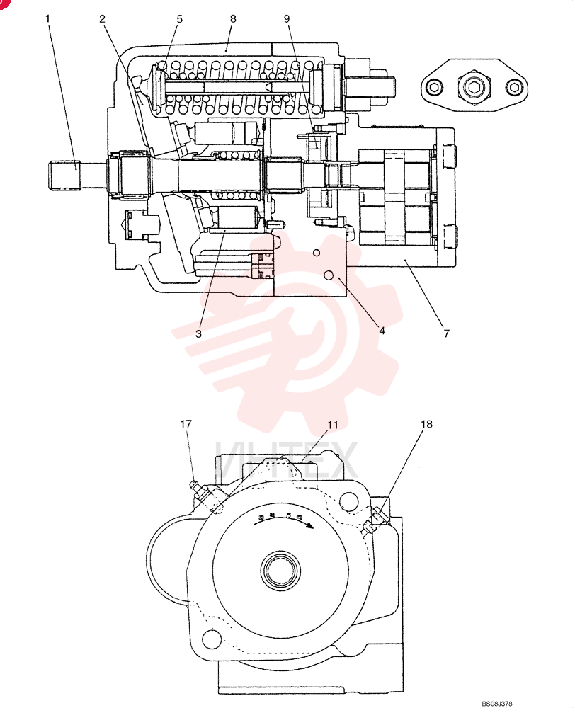 HYDRAULIC PUMP PX10V00012F1