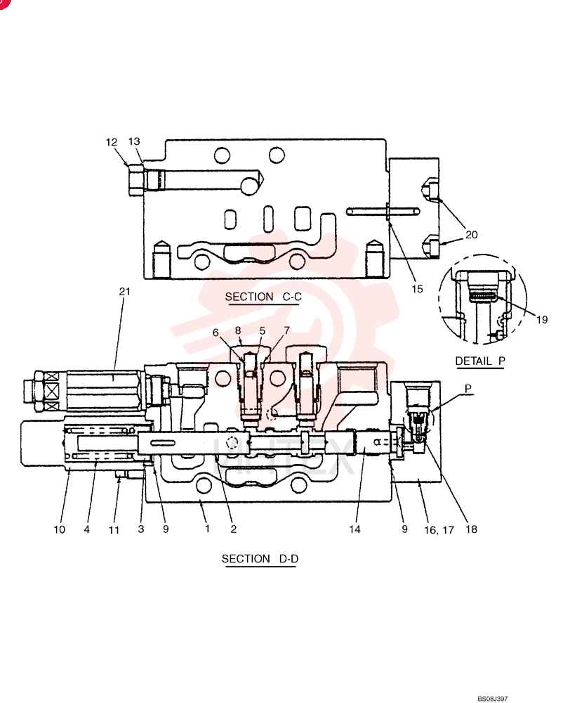 VALVE SECTION PX30V00050F1
