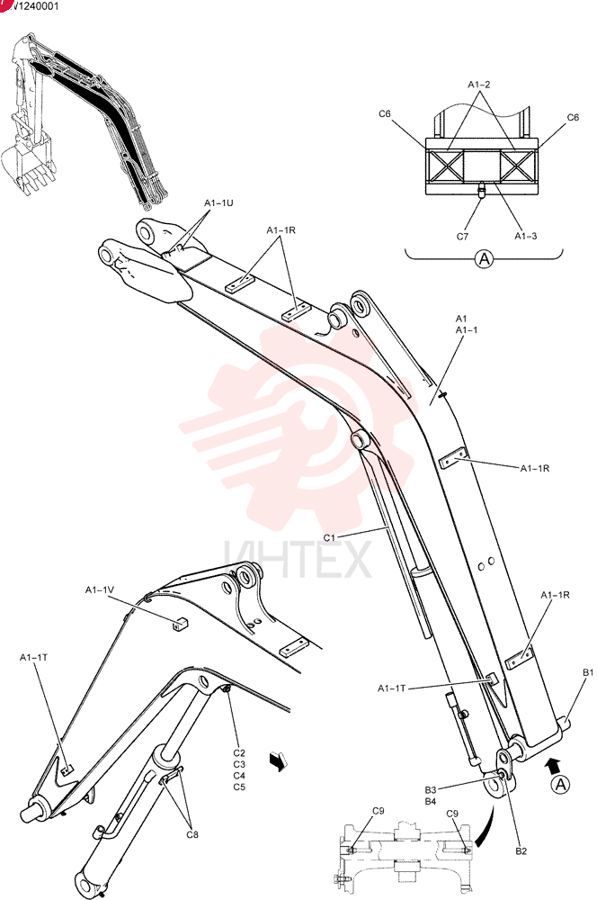 BOOM ASSY PW02B00123F1