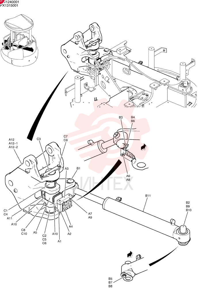 BRACKET GROUP,SWING PX02B00148F1