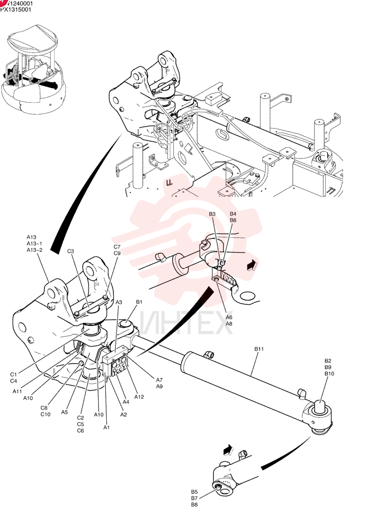 BRACKET GROUP, SWING PX02B00150F1