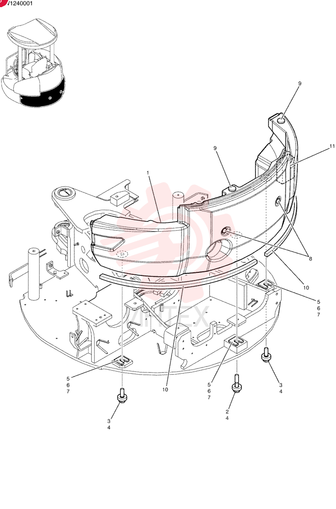 COUNTERWEIGHT PW60C00014F1