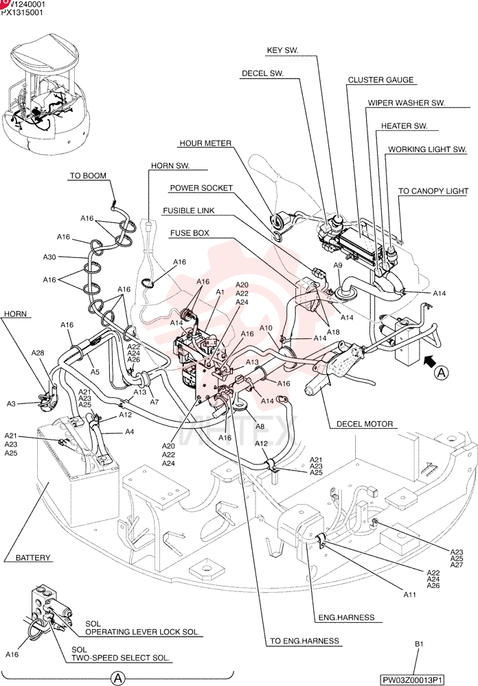 ELEC ASSY, UPP PW03E00006F1