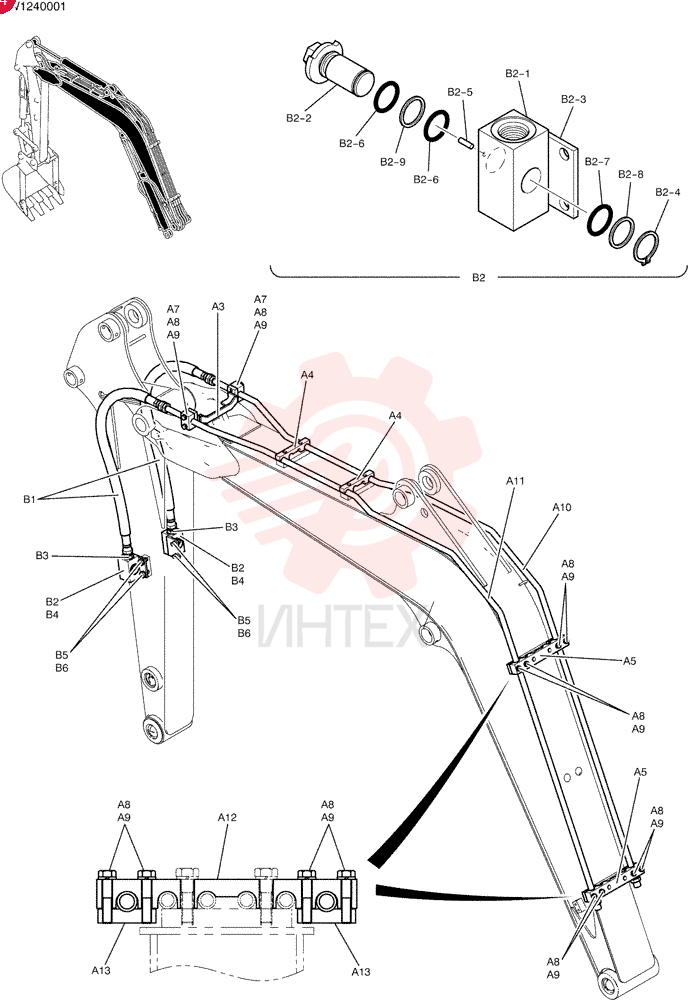 HYD LINES, BOOM PW42H00043F1