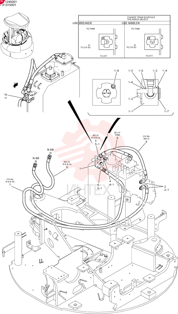 HYD LINES, UPP PW03H00038F1