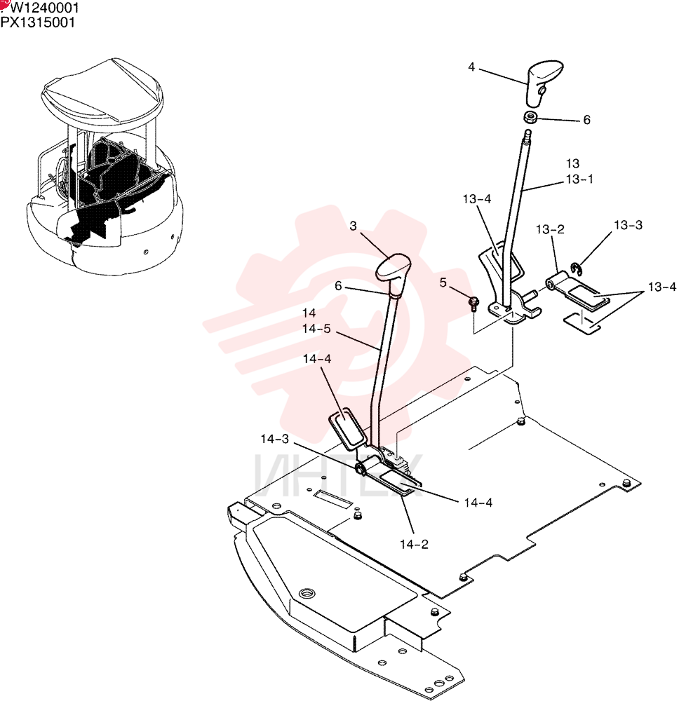 LEVER ASSY, CONTROL PM50M00004F3