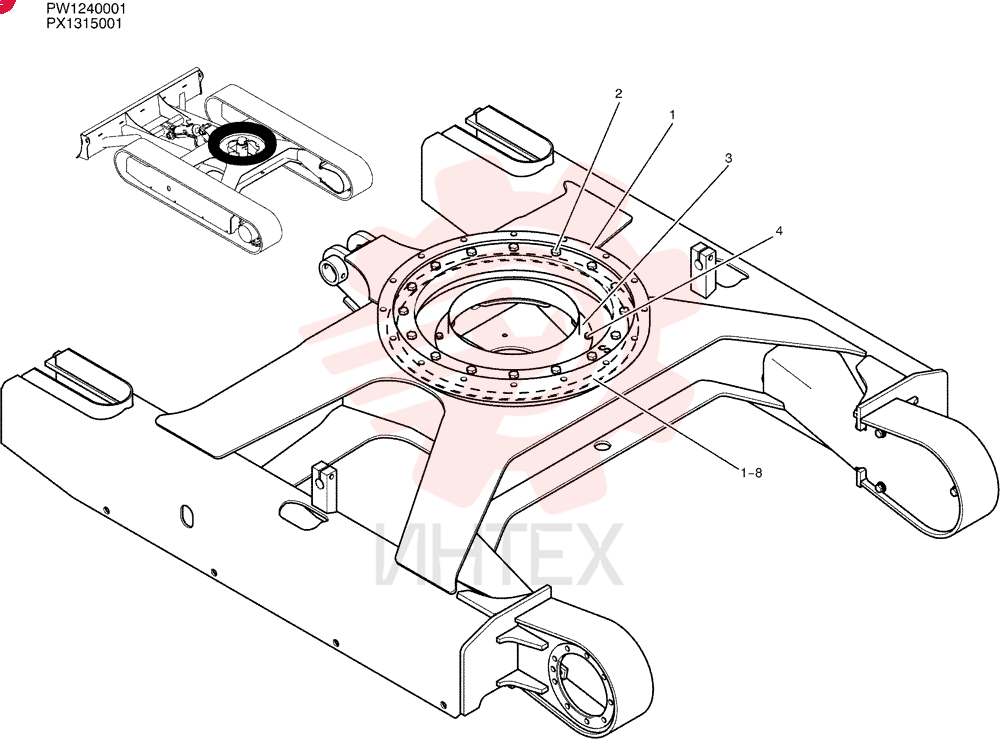 RING ASSY, SLEWING PW40F00006F1
