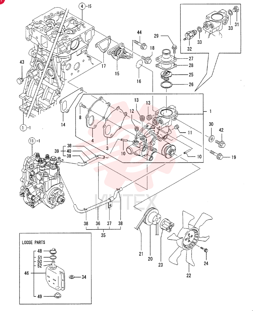WATER PUMP VV12900442000