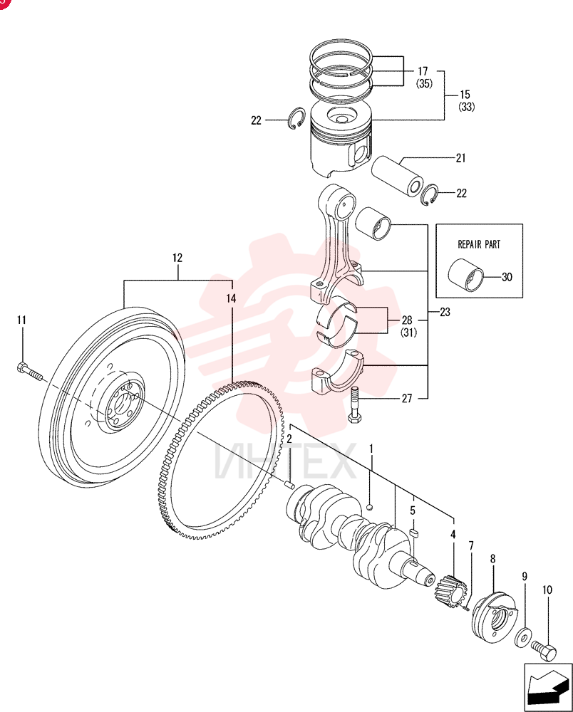 CRANKSHAFT VV12900821000
