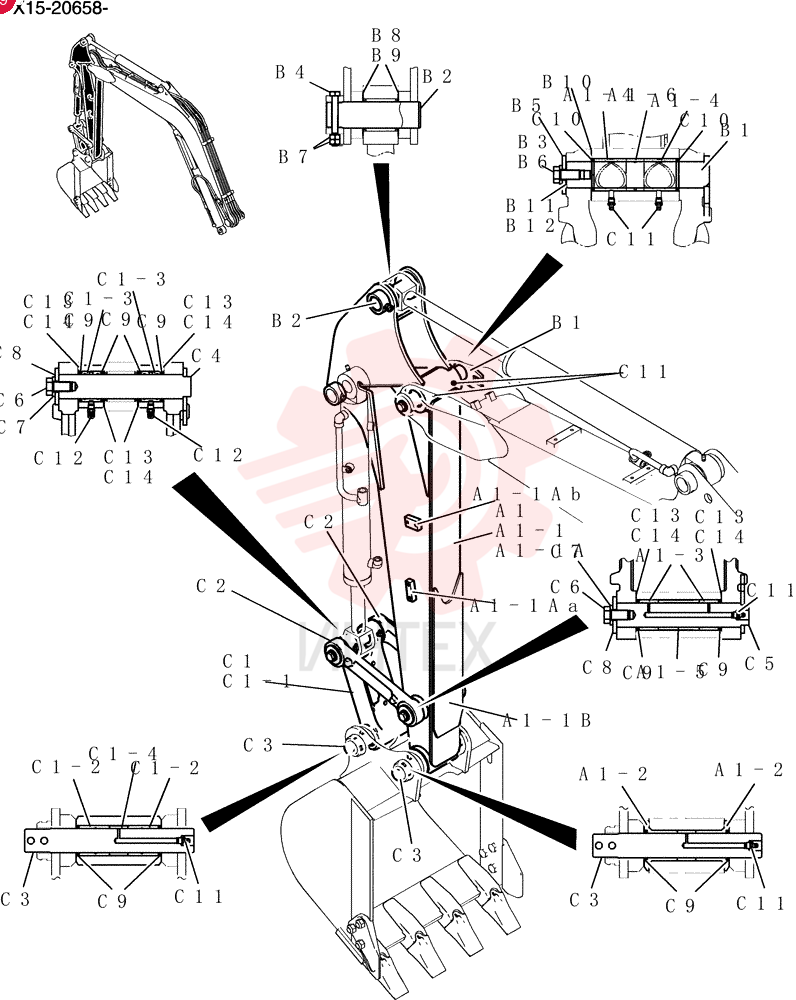 Arm Assy, 1.59m