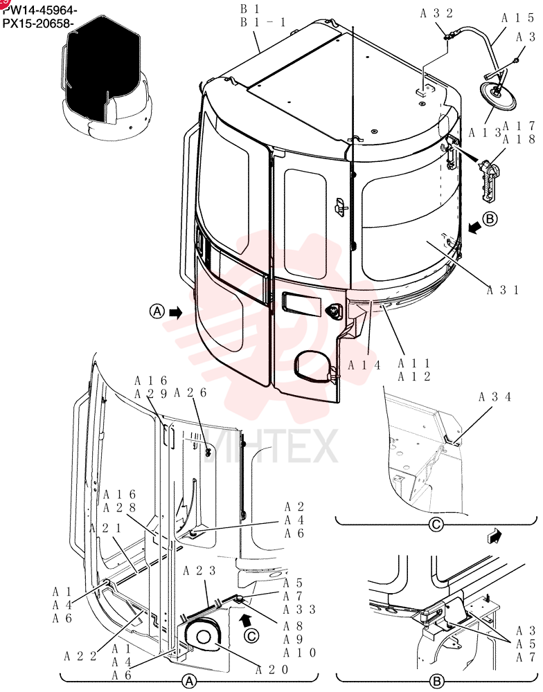 Cab Instal PW02C00072F1