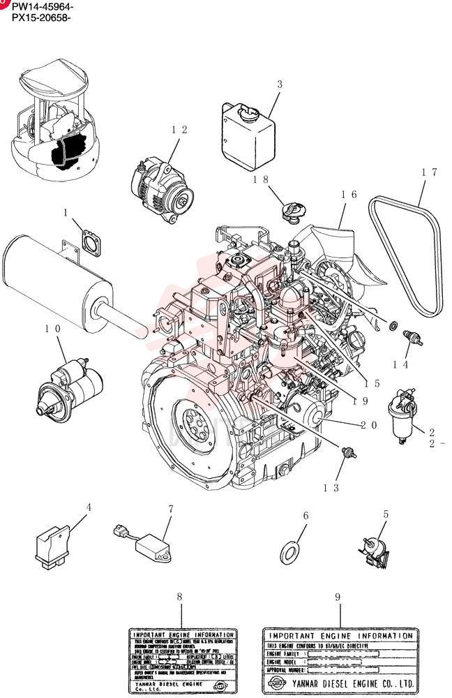 ENGINE PW02P00018F1