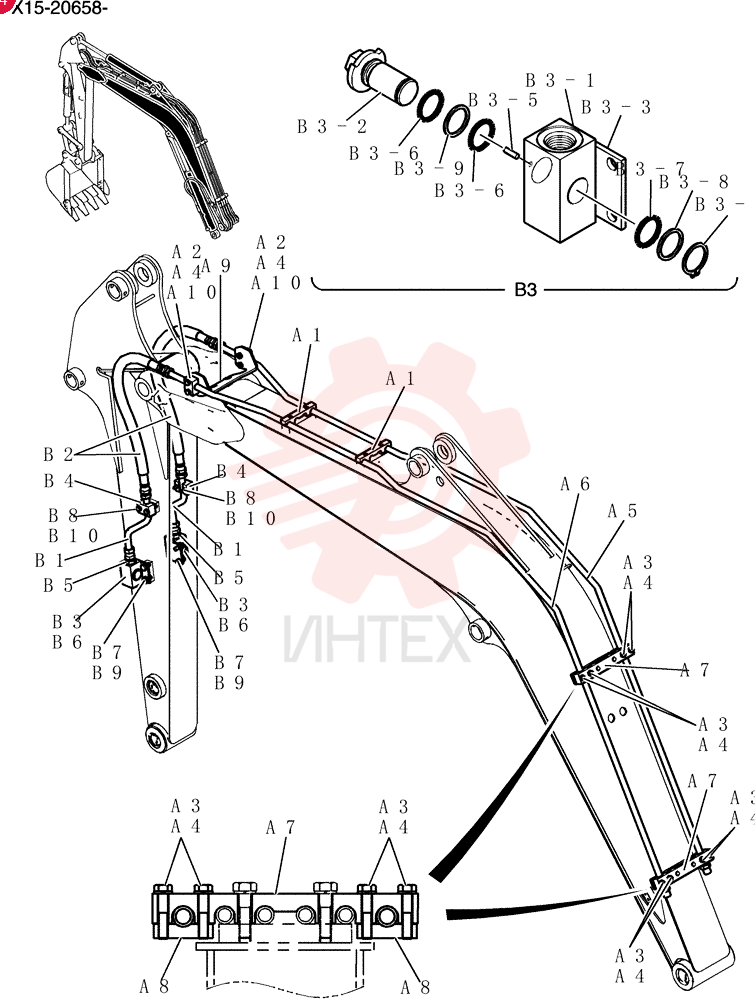 Hyd Lines, Boom PW42H00068F1