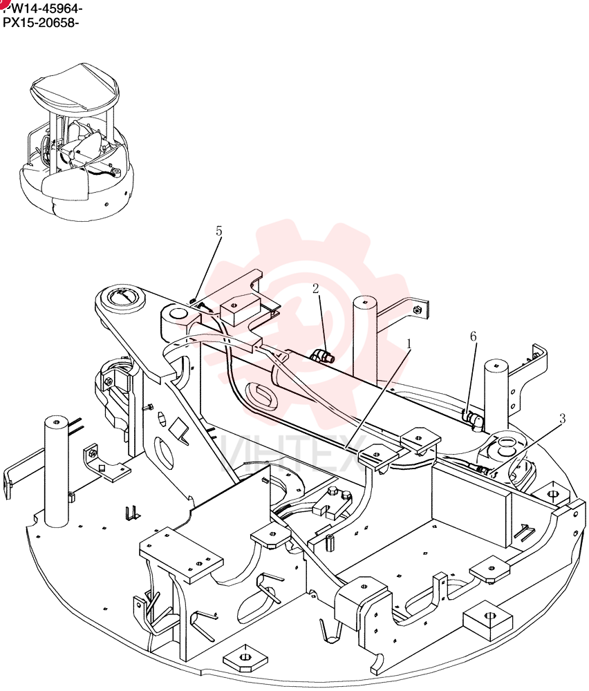 Hyd Lines, Cylinder PX42H00027F1