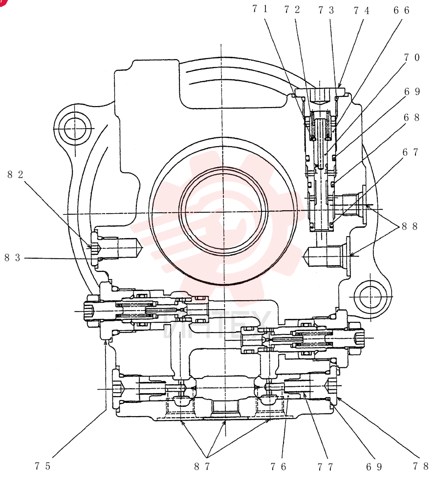 HYDRAULIC MOTOR PX15V00024F1
