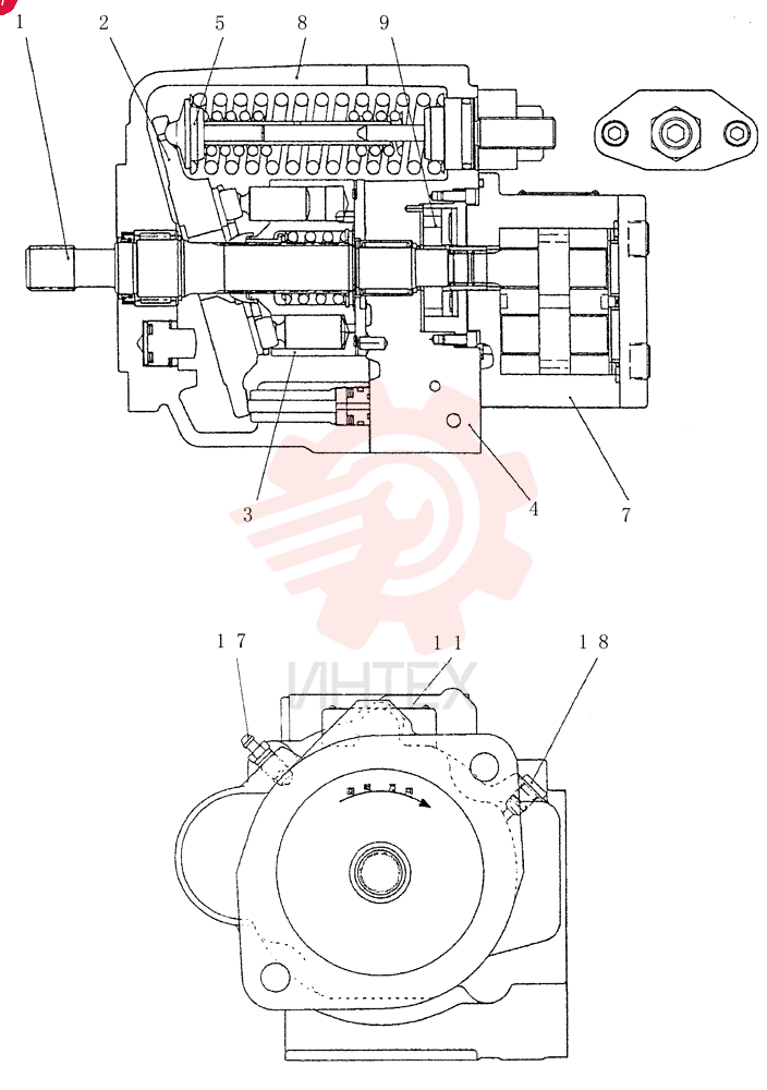 HYDRAULIC PUMP PX10V00012F1