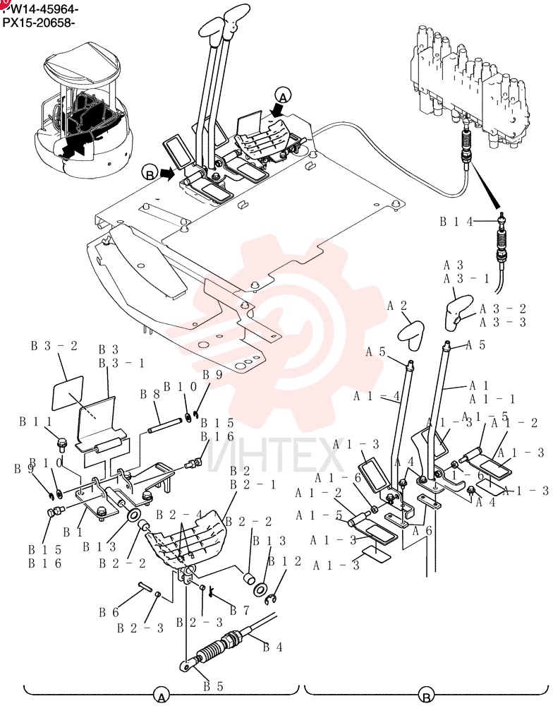 Lever Assy, Control PH50M00011F1