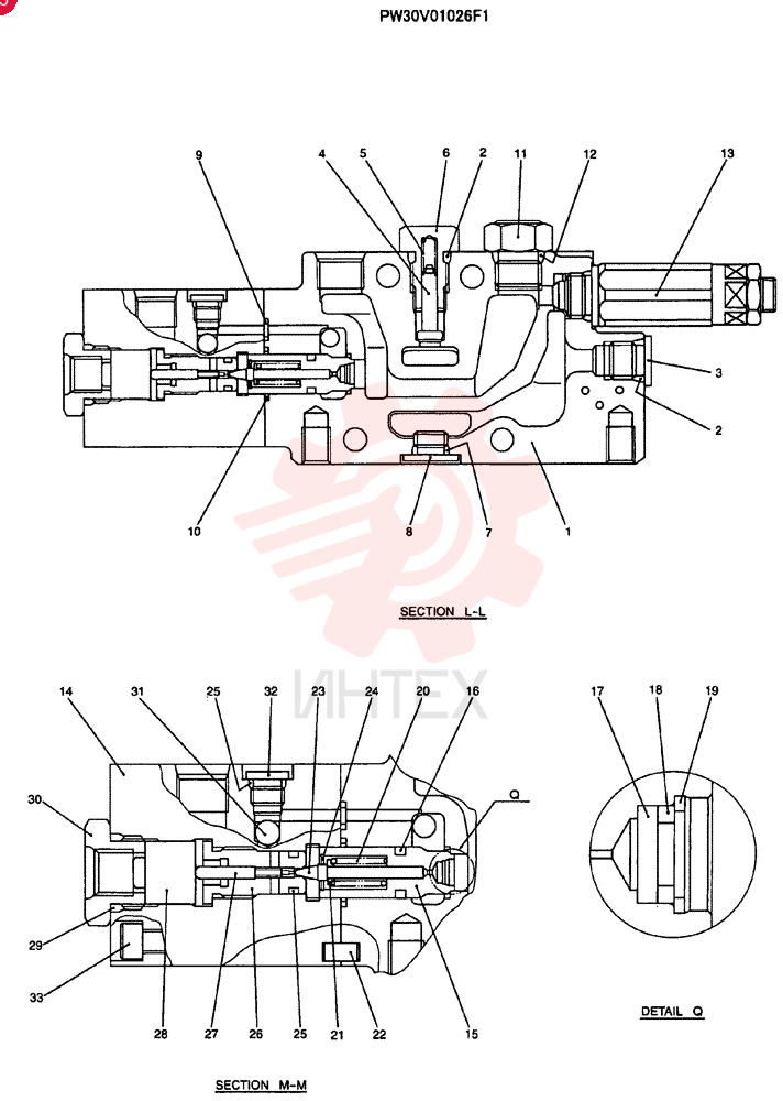 VALVE SECTION PW30V01026F1
