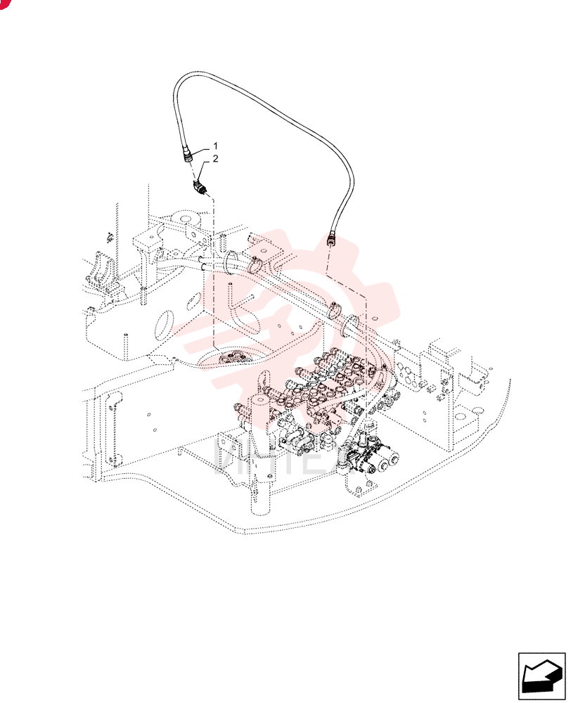 HOSE ASSY. HX23L03115DX (2)