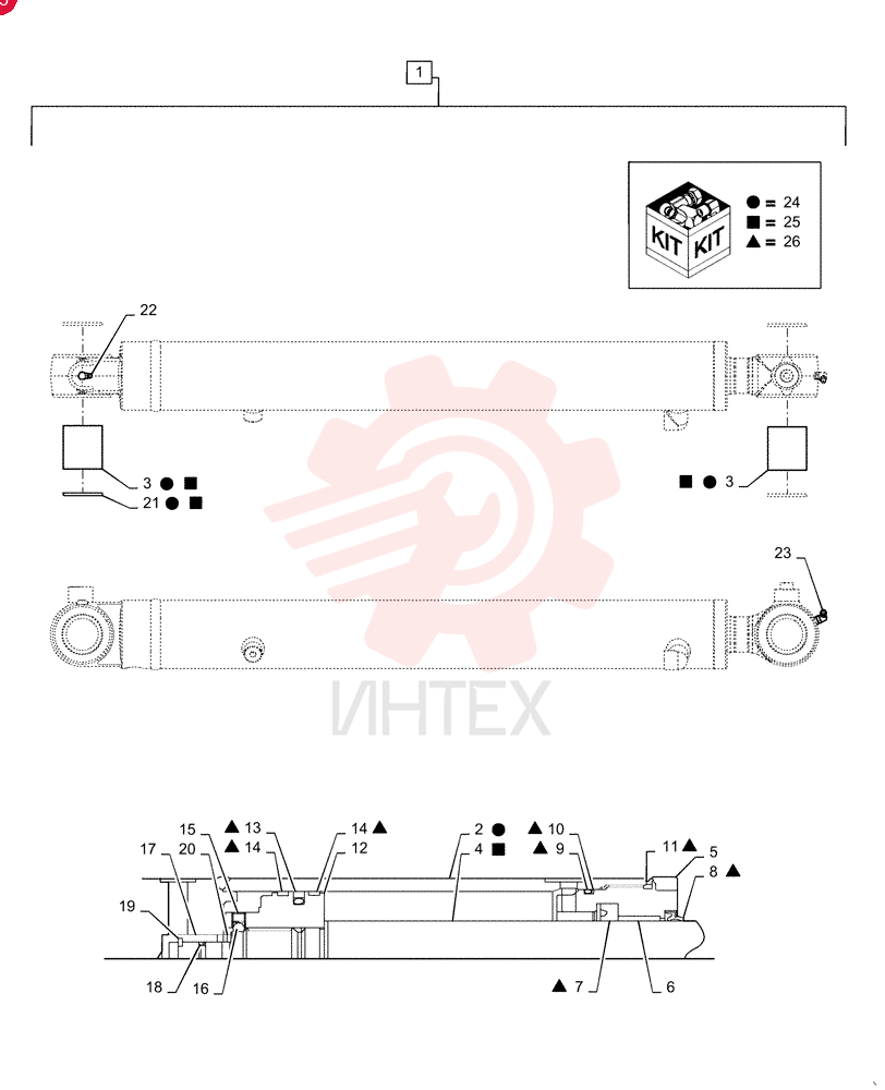 HYDRAULIC CYLINDER PX01V00070F1
