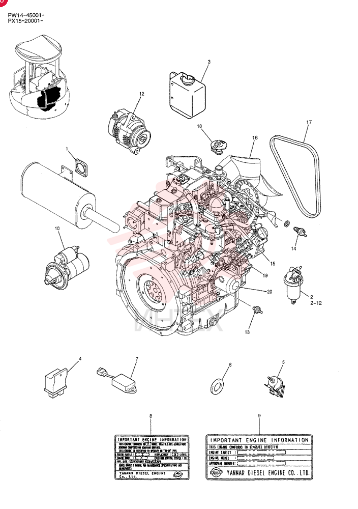 ENGINE PW02P00018F1