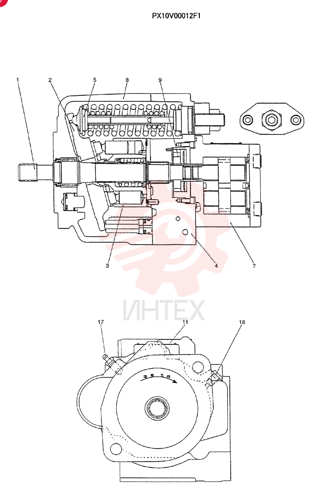 HYDRAULIC PUMP PX10V00012F1