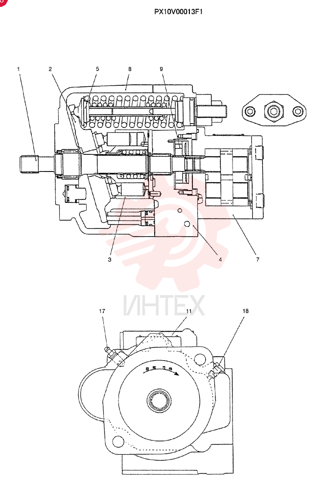 HYDRAULIC PUMP PX10V00013F1
