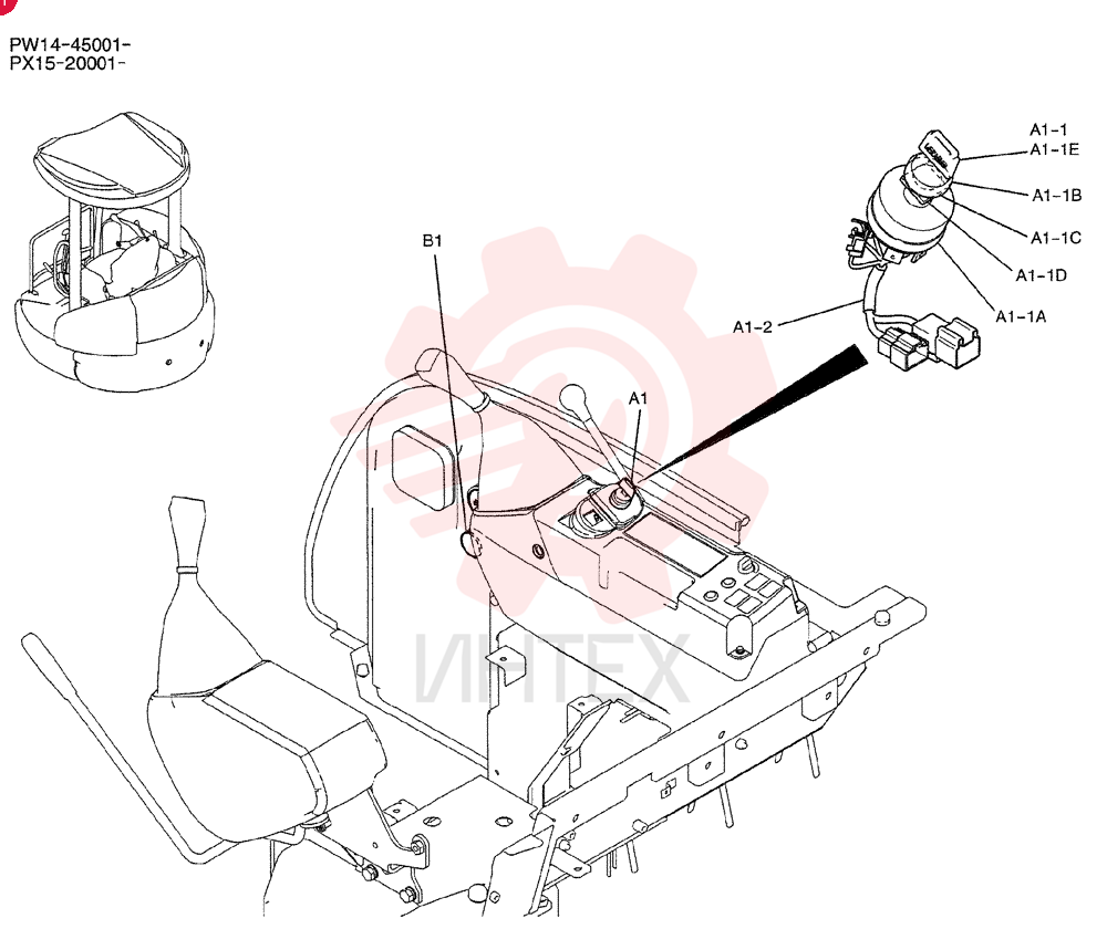 IGNITION SWITCH PW50E00003F1