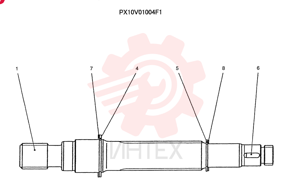 SHAFT ASSY. PX10V01004F1