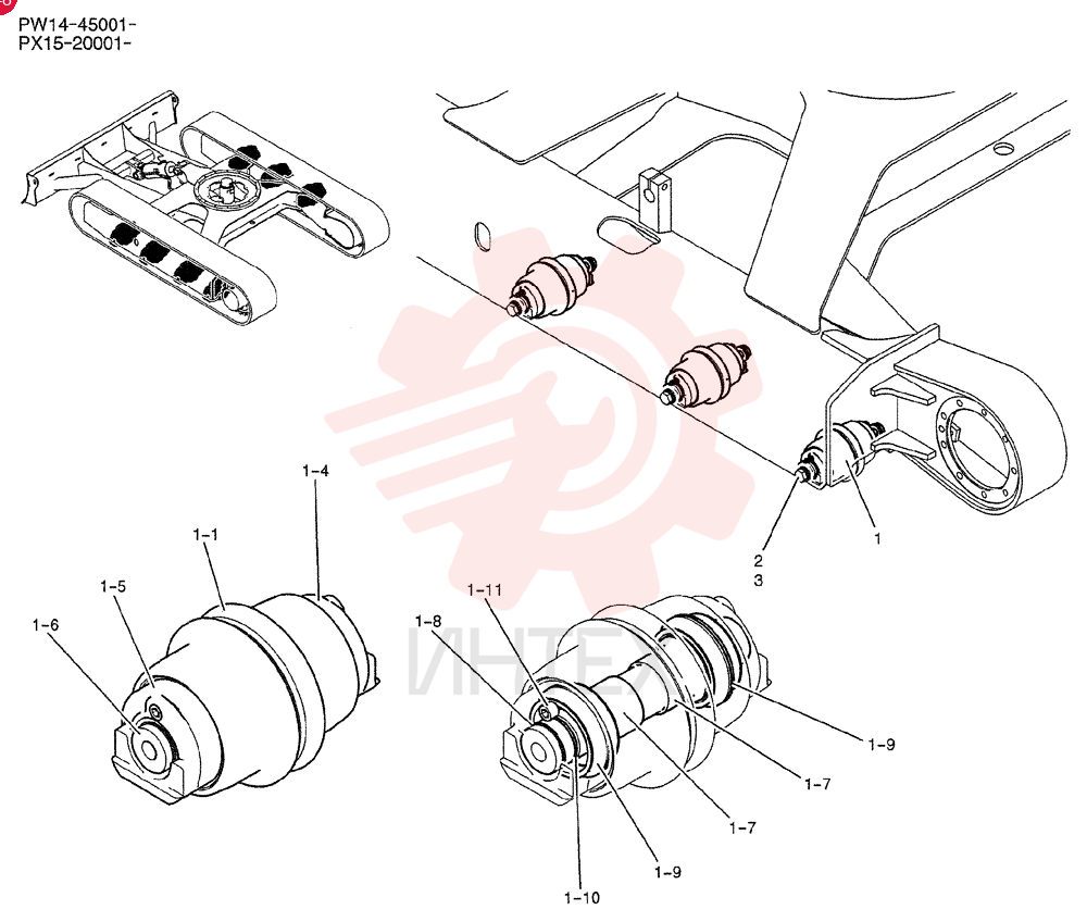 Схема (E35BSR) - COMPACT CRAWLER EXCAVATOR TIER 4 (NA) - ASN PX15-20001 (N7TN62384) (1/08-)