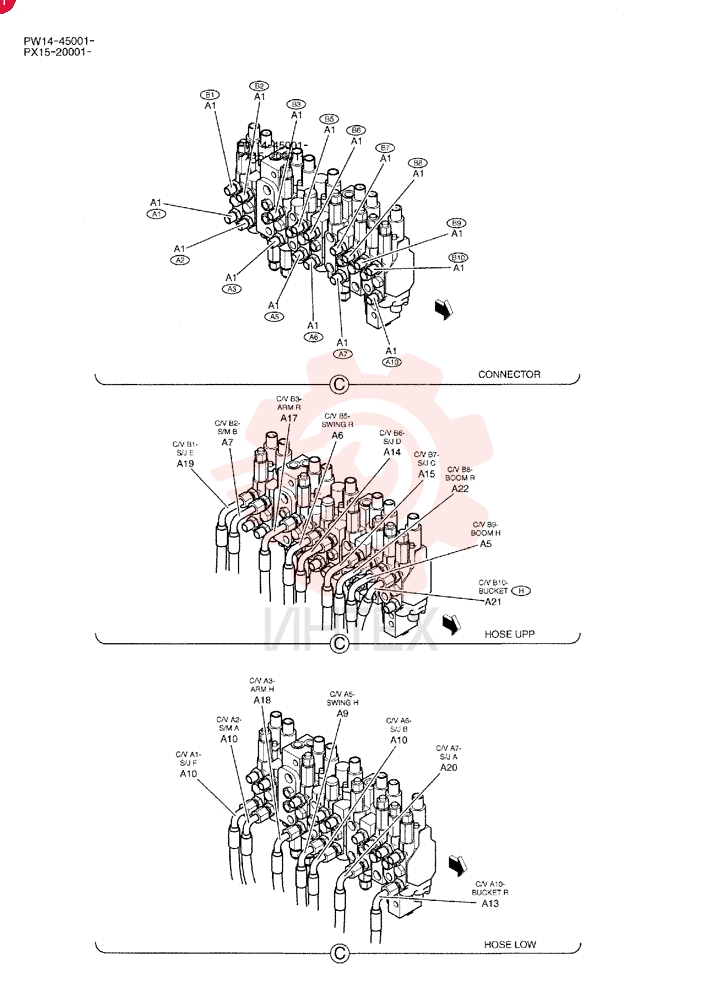 UPPER HYDRAULIC LINES, PAGE 2 OF 2