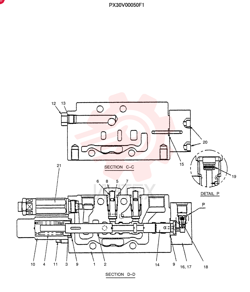 VALVE SECTION PX30V00050F1