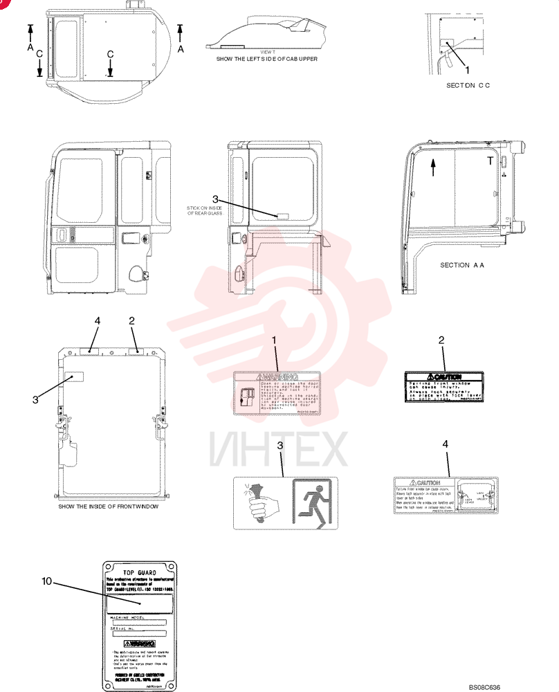WARNING DECAL PV20T01008P1