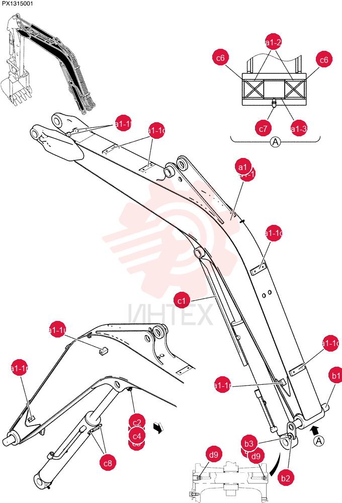 BOOM ASSY PX02B00142F1