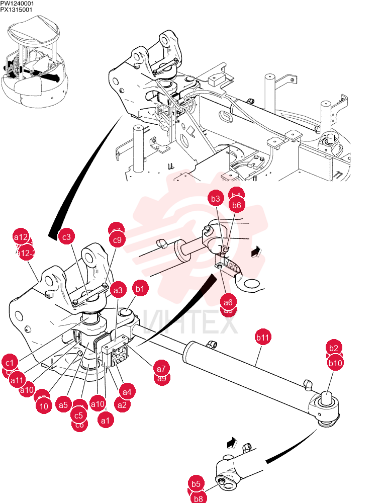 BRACKET GROUP, SWING PX02B00148F1