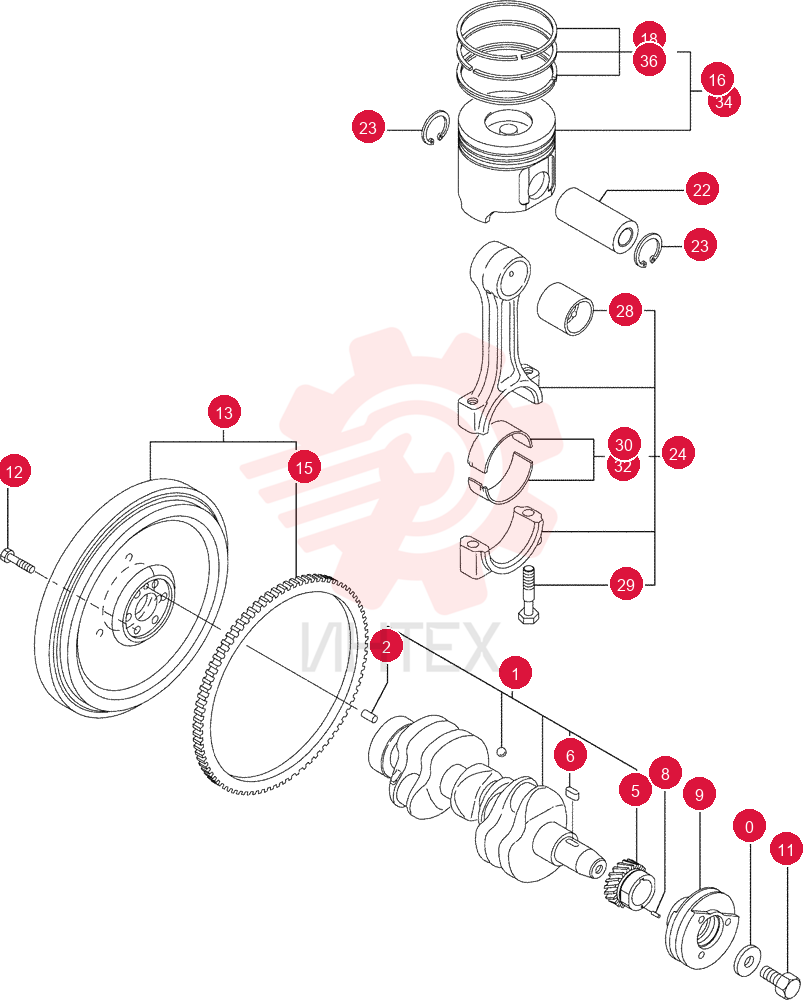 CRANKSHAFT VV12900421001