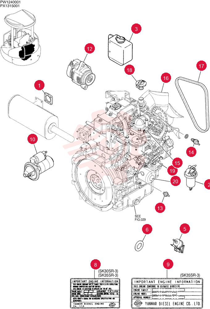 ENGINE PW02P00015F1
