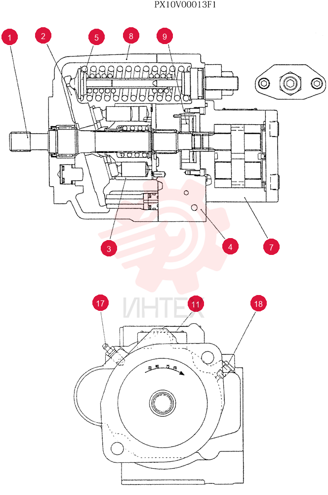 HYDRAULIC PUMP PX10V00013F1