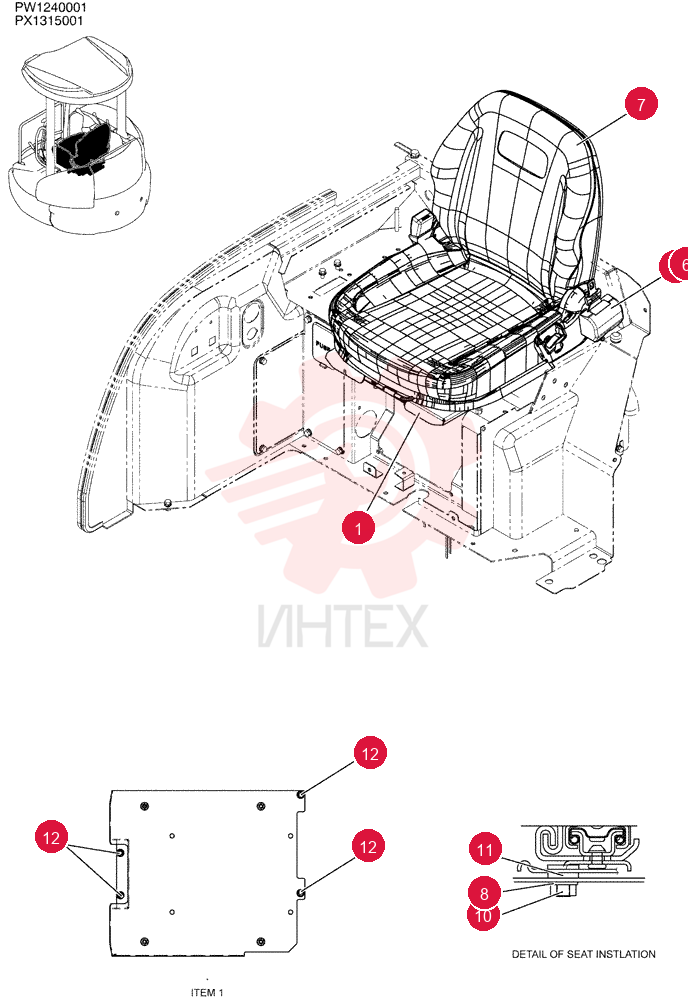 SEAT INSTAL PW25M00027F1