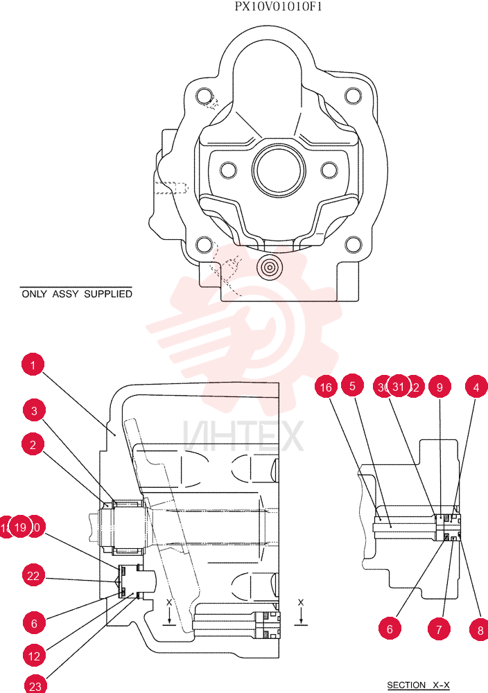 TRANSMISSION HOUSING PX10V01010F1