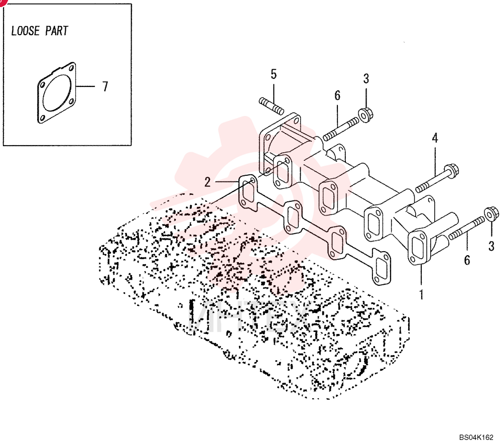 EXHAUST MANIFOLD VV12964013109
