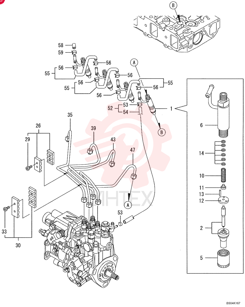 FUEL SYSTEM INJECTOR VV72964553100